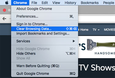 how to clear cache google chrome mac